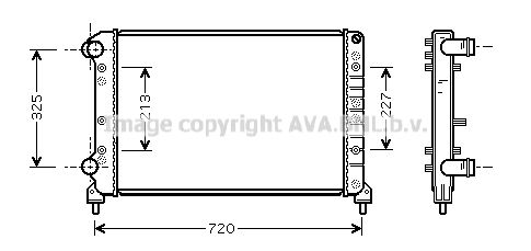 AVA QUALITY COOLING Радиатор, охлаждение двигателя FT2261